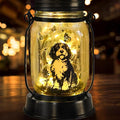 Portuguese Water Dog Gifts for Women/Men Portuguese Water Dog Solar Lanterns Mom Birthday Pet Lovers Lantern Pet Loss Memorial Lights Solar Garden Decoration for Yard, Patio,Backyard,Porch Lights