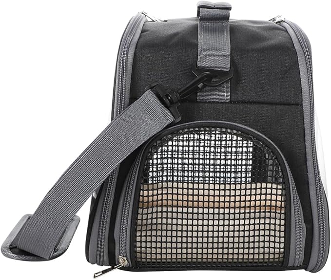 Bird Travel Carrier Portable Parrot Carry Transport Bag with Stand Perch and Tray Breathable Travel Cage for Cockatiel Parakeet Small Bird