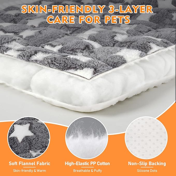Car Back Seat Mat for Dog 53"x24" Dog Bed for Car Scratch Proof Non Slip Thick Odorless Non Fading Pet Travel Cushion Bed Overlay for Hard Bottom Extender & Cat Rabbit Pet Car Seat Cover Protector