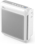 COWAY Air Purifiers for Home Up to 1,748 ft², HEPA Filter for Smoke, Allergies, Pet Dander, Odor, Air Quality Monitor, Auto & Eco Mode, Timer, Filter Indicator, 3yr Warranty, Airmega 200M White