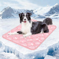 Rywell Dog Cooling Mat 2.0,Soft Blush Pink, 44" x 32" Thick & Durable Cooling Mat for Extra Large Dogs, Long-Lasting Cool with Waterproof & Color-Changing Arc-Chill Tech (Q-Max>0.5) Washable&Non-Toxic