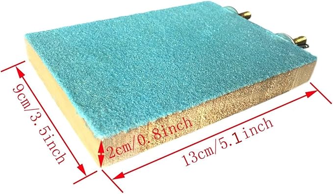 Litewoo Bird Perch Grinding Stand for Bird Parrot Budgie Parakeet Cockatiel Conure Lovebird Finch（5.1" x 3.5"）