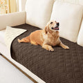hyha Waterproof Dog Bed Blanket, Soft Pet Blankets, Waterproof Couch Cover for Dogs, Reversible Sofa Covers Washable for Furniture (30x70 Inch, Chocolate/Beige)