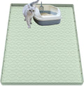 Cat Litter Mat, Silicone Large Cat Mat for Litter Box - 40x28 in, Waterproof & Non-Slip, Durable & Easy Clean, Green