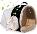 Back Expandable Backpack for Small Animals, Portable Travel Bag Breathable Pet Carrier Cages for Bunny, Guinea Pig, Bearded Dragon, Lizard, Rabbit, Squirrel, Tortoise, Kitten, Sugar Glider