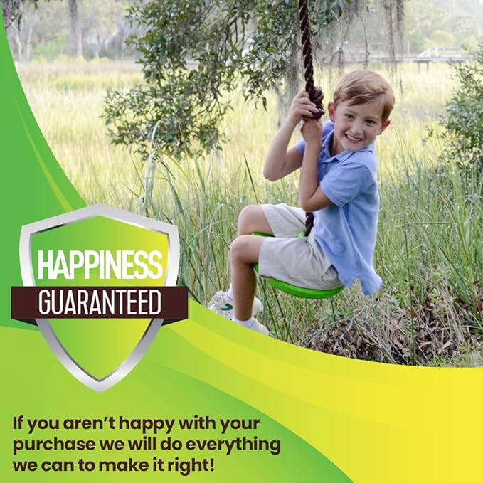Swurfer Disco Tree Swing - Swing Sets for Backyard, Outdoor Swing, Swingset Outdoor for Kids, Easy Installation, Heavy Duty, Adjustable