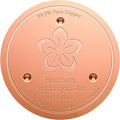 Mellbree Bird Bath Copper Disk, 0.6mm Reinforced 99.99% Pure Copper Cleaning Disk for Physical Safe Clean Water All-Season, Universal Fit for Outdoor Birdbaths, Bowl, Bird Bath Heater Solar (Flower)