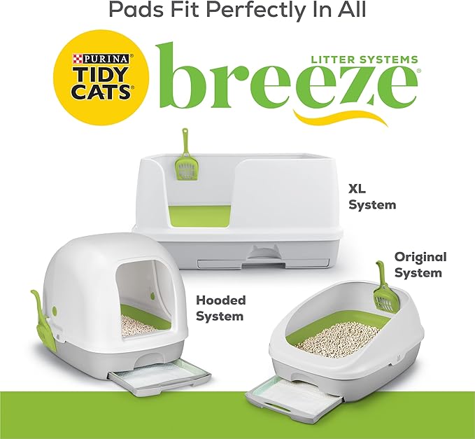 Purina Tidy Cats Cat Litter Breeze Pads Refill Pack Multi Cat Litter Pads - 8 ct. Bag (Pack of 2)