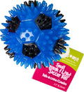 Gnawsome 2.5” Squeak & Light Soccer Ball Dog Toy - Small, Promotes Dental and Gum Health for Your Pet, Colors will vary, 2.5" for All Breed Sizes