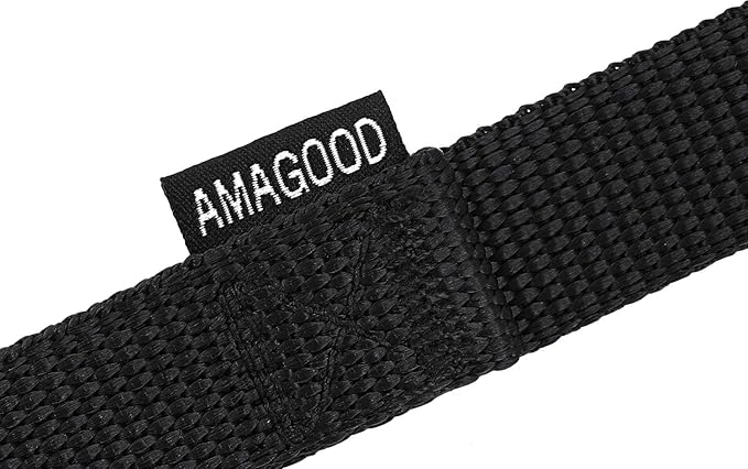AMAGOOD Dog/Puppy Obedience Recall Training Agility Lead-15 ft 20 ft 30 ft 50 ft Long Leash-for Dog Training,Tie Out,Play,Safety,Camping (20Feet x 1Inch, Black)