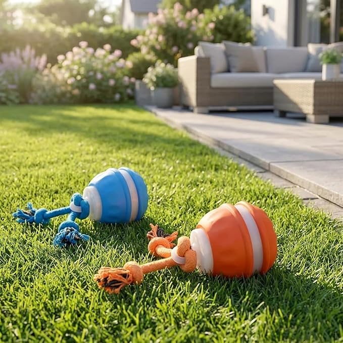 Zealburst Interactive Dog Toy Ball, 2026 Upgraded Motion Activated Rolling Ball with Squeaky Sounds, 360° Smart Automatic Moving Toy for Bored Cats & Dogs, Indoor & Outdoor Pet Exercise Toy (Blue)
