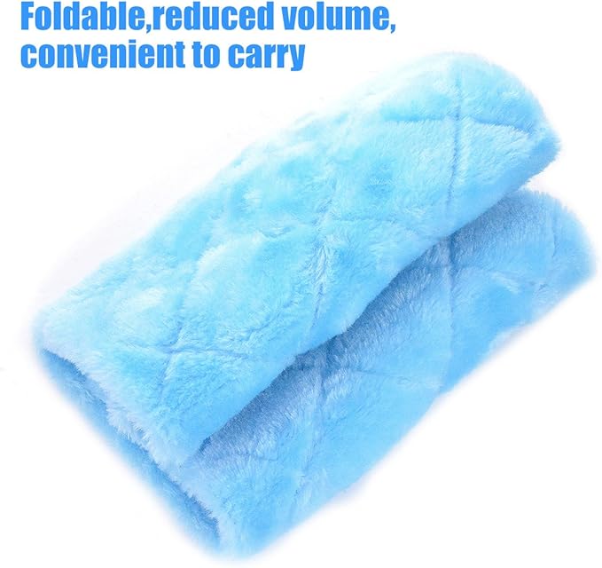 MOACC Winter Warm Bird Nest House Shed Hut Hanging Hammock Finch Cage Plush Fluffy Birds Hut Hideaway for Hamster Parrot Macaw Budgies Eclectus Parakeet Cockatiels Cockatoo Lovebird (M, Blue)