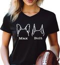 Custom Dog Mom Shirt for Women Pet Ears Sweatshirt with Name Unique Puppy Line Art Cute Dad Hoodie for DogDad Owner Lover
