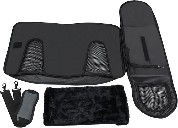 EliteField Deluxe Soft Pet Carrier (3 Year Warranty, Airline Approved), Multiple Sizes and Colors Available (18" L x 10" W x 11" H, Black+Gray)