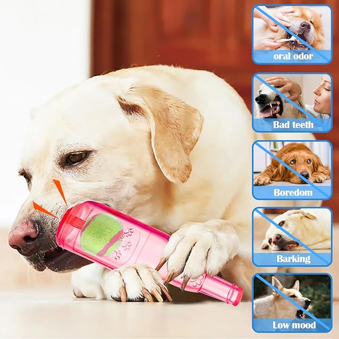 Mity rain Water Bottle Dog Toy - Dog Toys for Aggressive Chewers Cute Squeaky Dog Toys for Large/Medium/Small Dogs Interactive Dog Toys to Keep Them Busy Crunchnplay Bottle Toy (Red)