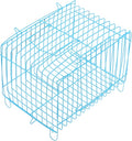 Milisten Portable Bird Carrier Travel Cage Lightweight Handheld Wire Cage for Small Birds Parrots Conures Cockatiels with Breathable Design for Outdoor Trips