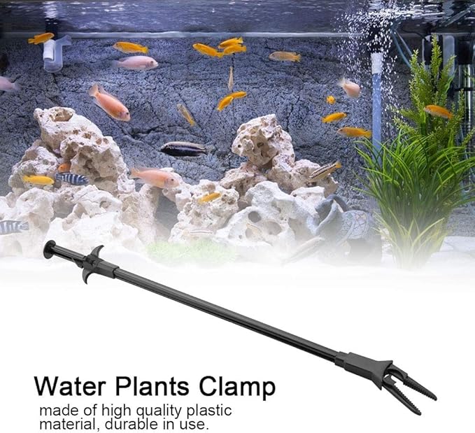 Professional Aquarium Cleaning Tongs, Extra Long Plastic Tweezers, Fish Tank Plant Maintenance Tool
