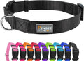 Dog Collar Black Basic Adjustable Dog Collars with Breathable Quick Release Nylon Pet Collar for Puppy Small Medium Large Dogs Boy