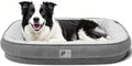 Orthopedic Dog Bed for Large Dogs Sofa Bed with Egg Crate Foam Dog Couch Bed with Four-Sided Bolster, Removable Cover & Non-Slip Bottom Grey L