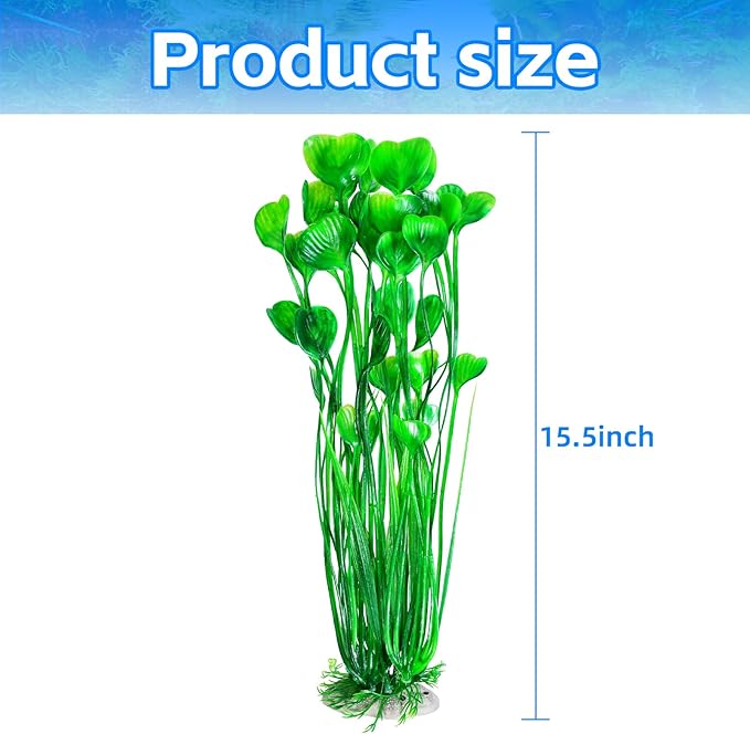 AQUANEAT 26pcs Artificial Fish Tank Plants, Multi Color Plastic Aquarium Accessories