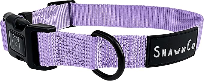 ShawnCo Dream Walk Dog Collar- Premium, Adjustable and Comfortable Pet Collar for Small, Medium, Large and Extra Large Dogs (S, ICY Lilac)