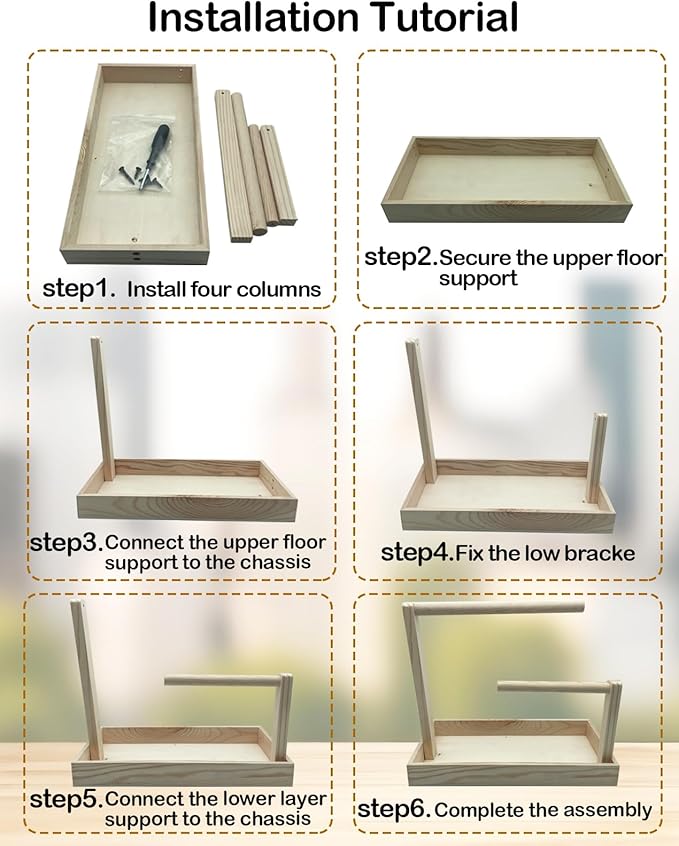 Small Bird Training Stand Portable Tabletop Birds Perch Desktop Platform Training Perch with 5 Pcs Disposable Pads Parakeet Play Gyms Exercise for Budgie Conure Parrot Cockatiel Lovebird