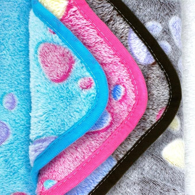 Dog Blankets for Medium Large Dogs Washable, 3 Pack Pet Blanket Washable 41" x 31", Fuzzy Soft Puppy Throw Cover for Kennel Crate Bed