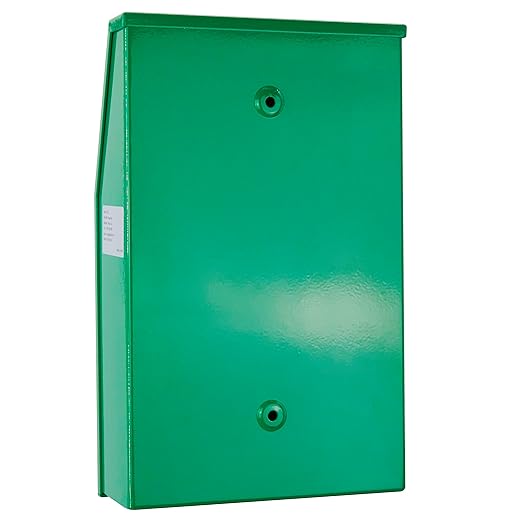 Aluminum Outdoor Dog Bag Dispenser with Pick Up After Your Dog Sign - Wall Mounted Poop Bag Dispenser for Pet Waste -Included Lock and Mounting Hardware