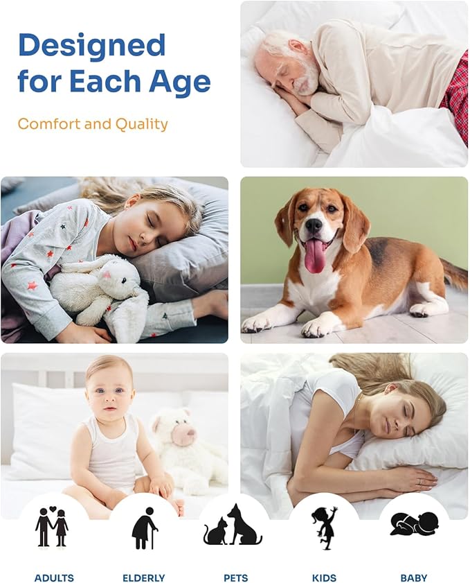 Non-Slip Bed Pads for Incontinence Washable (34" x 36"|4 Pack), Waterproof Bed Pads, Bed Wetting Pads for Bed, Sofa, Floor, Resuable Underpads for Adults, Seniors, Pet