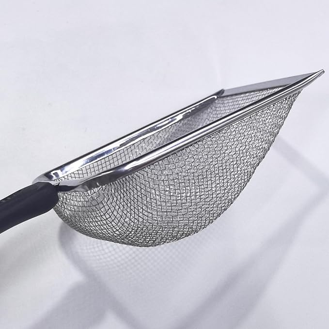 Cat Litter Scoop,Kitty Litter Scoop with Stainless Steel Mesh, 2.8mm Hole Scoop for Cat Litter,Chicken Coop Sand, Beach Sand
