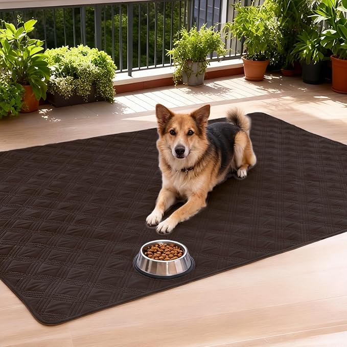 hyha Waterproof Dog Blanket, Reversible Pet Bed Blanket, Soft Sofa Couch Cover for Dogs Washable, Waterproof Pet Couch Covers for Sofa Puppy Cats Furniture Protector(52"x82", Chocolate/Chocolate)