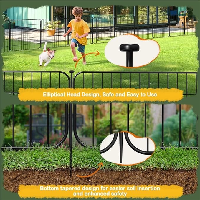Yaheetech Expandable Dog Playpen, 16 Panel 20 inch Puppy Playpen with Door Indoor/Outdoor Pet Fence for Small Medium Dogs