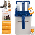 Neater Pet Brands Neater Scooper XL Cat Litter Scoop, 60 Refill Bags – Extra-Large Capacity Mess-Free Cat Litter Scooper with Bag for Large & Multiple Cats, Spill-Proof Litter Box Scooper with Holder