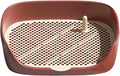 Dog Tray with Wall for Cats and Dogs, Elevated Pet Feeding Station, Wall-Mounted Pet Bowl Tray with Barrier, Multi-Level Pet Food Dispenser for Clean Feeding- Red L