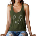 Custom Dog Mom Shirt for Women Pet Ears Sweatshirt with Name Unique Puppy Line Art Cute Dad Hoodie for DogDad Owner Lover