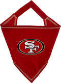 Pets First NFL San Francisco 49ERS Tie Bandana, Large/X-Large. Dog Cat Scarf Bib for Pet. Ultimate Game-Day Party Bandana (SAN-3550-L-XL)