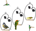 winemana Set of 3 Hummingbird Swings, Rust Resistant Metal Frame, Wooden Dowel, Attach to Bird Feeders, Perfect for Hanging Indoor Office Outdoor Trunk Lawn Patio Garden
