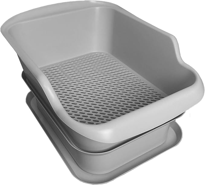 Mr Catman Wood & Pine Pellet Cat Sifting Litter Box Kitty Litter System, Sifter Pan & Extra-Large 7-Day Waste Storage Tray - Less Tracking, Easy Clean, Non-Stick, Odor Control, Anti-Leakage