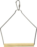 Prevue Pet Products BPV388 Natural Wood Birdie Basics Birch/Wire Swing, 4 by 5-Inch