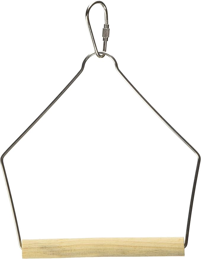 Prevue Pet Products BPV388 Natural Wood Birdie Basics Birch/Wire Swing, 4 by 5-Inch