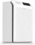 Air Purifiers for Home Bedroom Large Room Up to 2,330 Ft², Air Purifier with Washable Pre-Filter, HEPA Air Filter, Sleep Mode, Air Quality Monitor, Upgraded Air Cleaner for Pet Hair Dust, Matte White