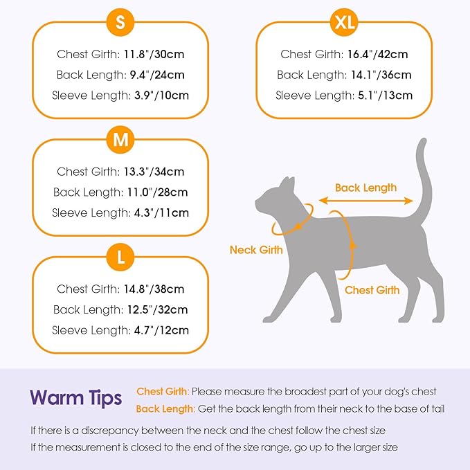 SUNFURA Hair Sticky Cat Clothes, Cat Sweater for Cats Only, 4-Legged Fleece Sweaters Kitten Pajamas Reduce Shedding Fur, Warm Pullover Shirts for Cats, Army Green L