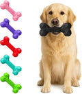 Natural Rubber Dog Chew Bone – Treat-Dispensing, Tough & Indestructible Chew Toy – Safe for Aggressive Chewers – Dental Health & Boredom Relief (Black)