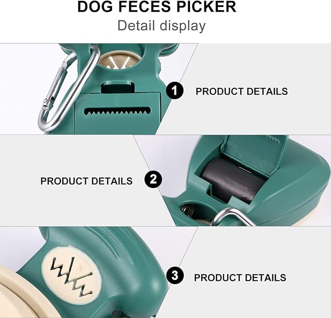 Portable Foldable Dog Poop Picker Outdoor PET Waste Collection Tool Ergonomic Grip Lightweight and Sturdy Design for Easy Cleanup