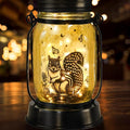 kyoryuger Squirrel Gifts for Women/Men Squirrel Solar Lanterns Mom Birthday Animal Lovers Lantern Pet Loss Tree Rat Lights Solar Garden Decoration for Yard, Patio,Backyard,Porch Torches