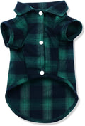 Koneseve Dog Shirt Pet Plaid Clothes T-Shirt Sweater Matching Breathable for Large Dog Adorable Casual Cozy Halloween Thanksgiving Christmas Costumes (Green; 5XL)