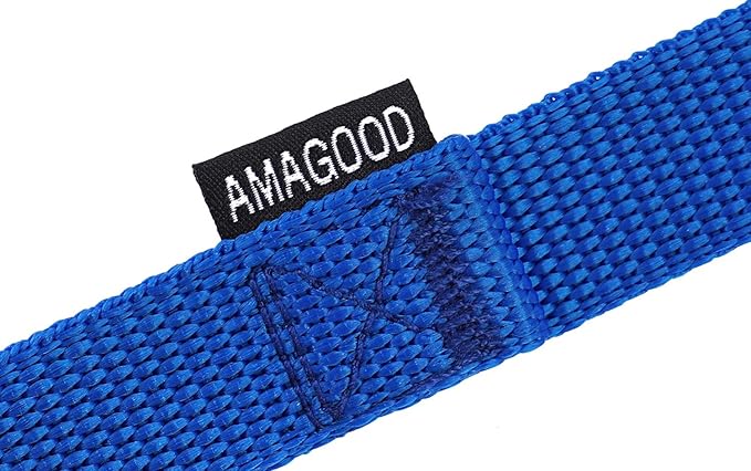 AmaGood Dog/Puppy Obedience Recall Training Agility Lead-15 ft 20 ft 30 ft 50 ft Long Leash-for Dog Training,Tie Out,Play,Safety,Camping (50 feet, Blue)