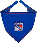 Pets First NHL New York Rangers TIE Bandana, Size Small/Medium. Dog Bandana Scarf Bib for Pet Cat Dog. The Ultimate Game-Day, Party Bandana