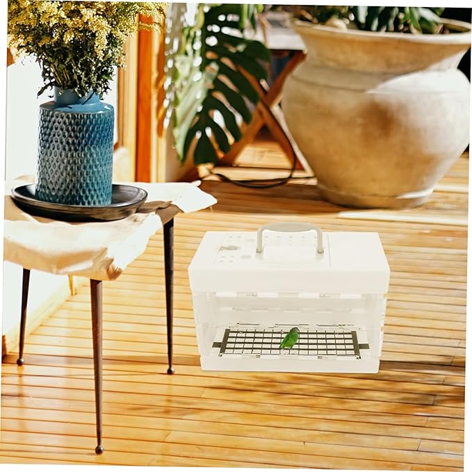 HANABASS Bird Travel Carrier Small Bird Cage with Ventilation Parrot Carrier Cage for Outdoor Use Portable Travel for Adventures