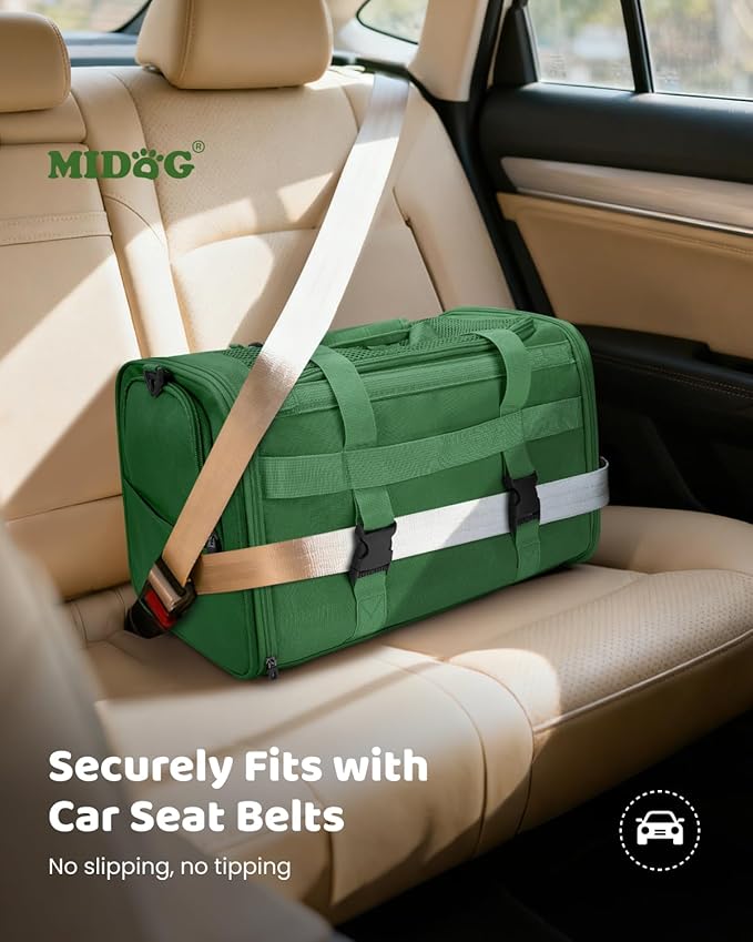 MIDOG Cat Carrier Soft for Small to Medium-Sized Cats,Up to 25 Lbs, TSA Airline Approved Soft Sided Pet Carrier
